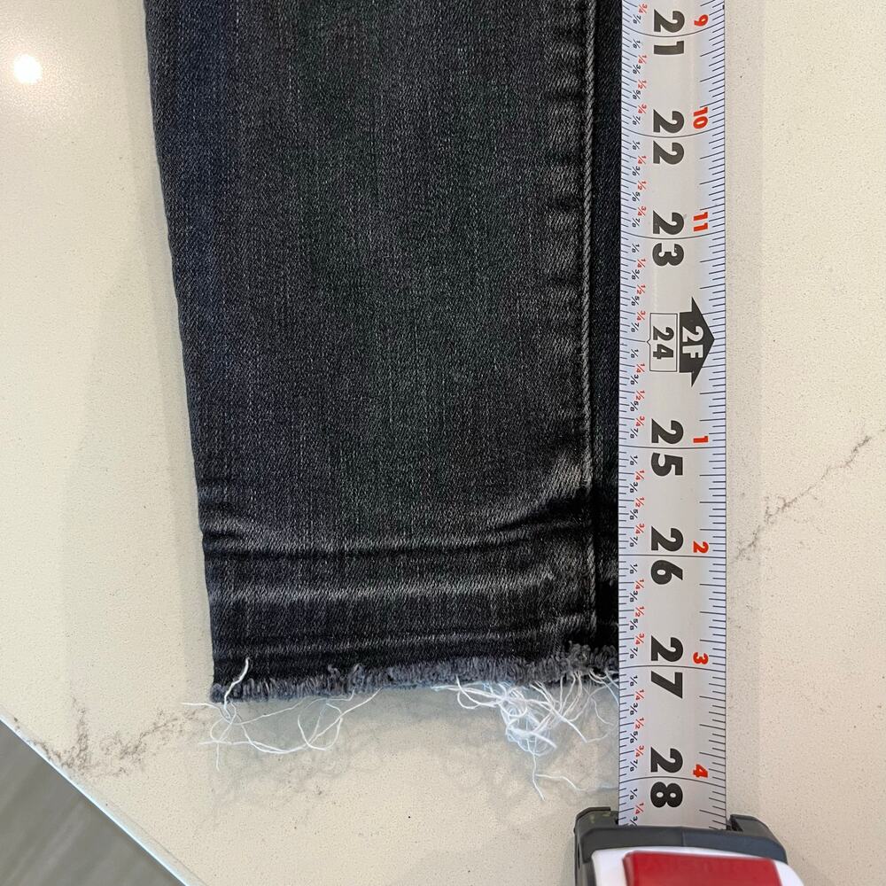 Mother Denim Undone‎ Hem Looker Ankle Jeans in Stealing Shadows size 28 - Picture 13 of 14